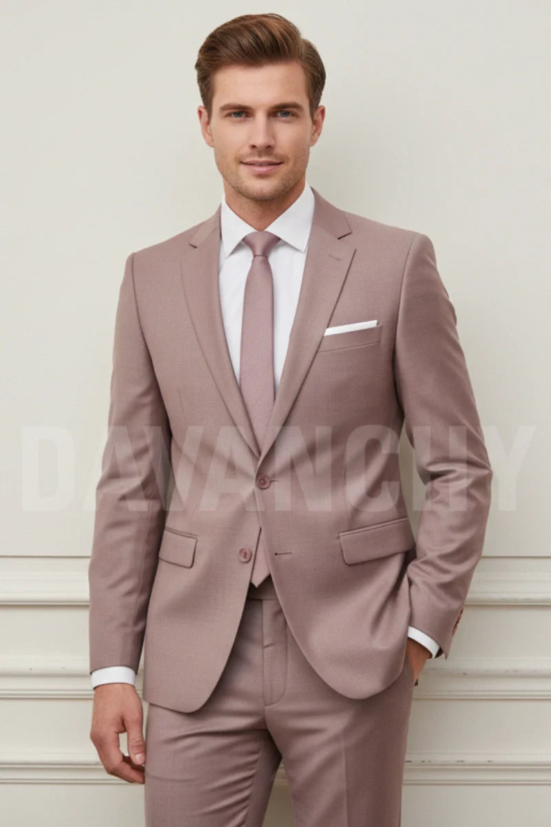 slim fit dress slacks Buy Rose Gold Coppers Embroidered Wedding Lehenga Suit Online main image 0