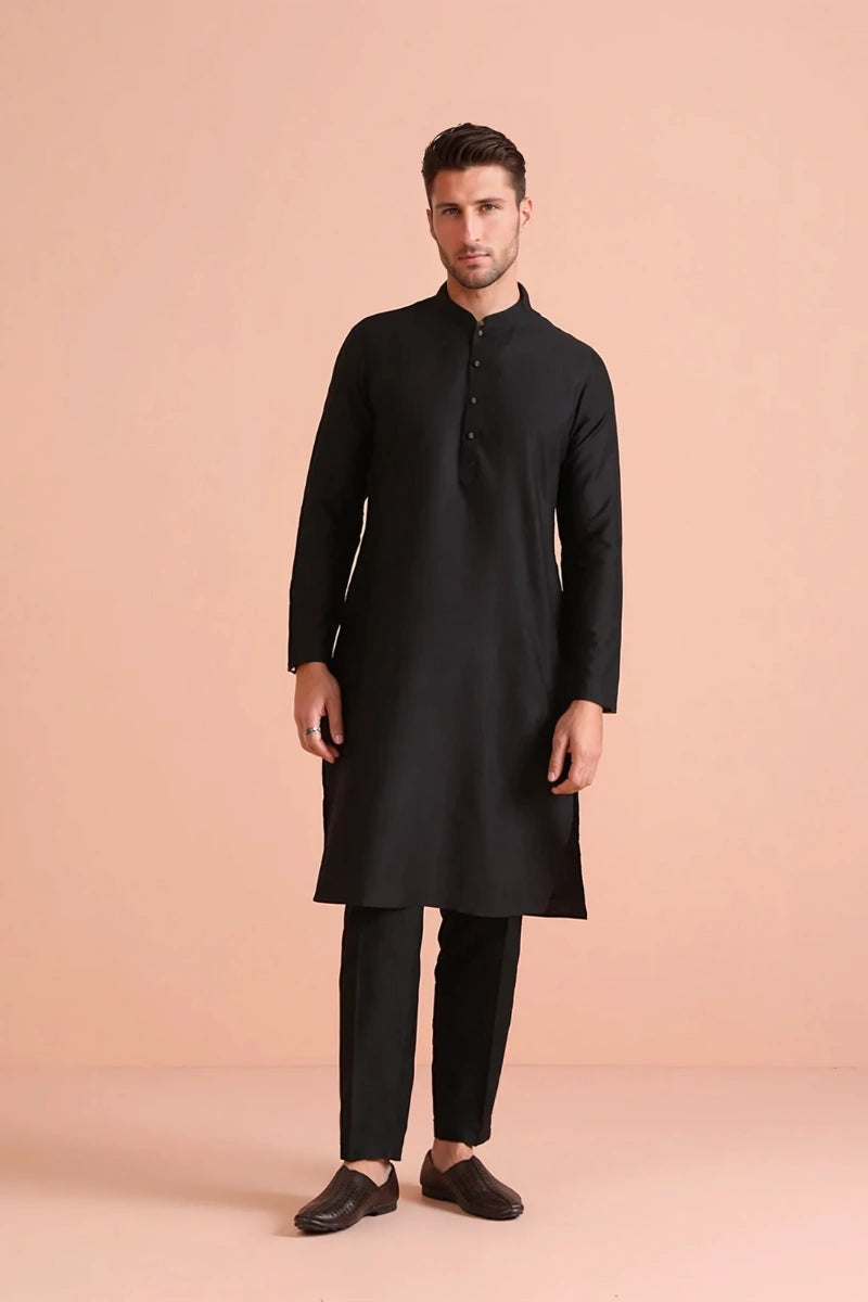 mens-ethnic-wear-trendy-black-kurta-pajama-set-for-wedding-festivals