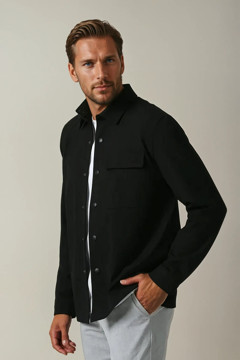 men lightweight summer shacket