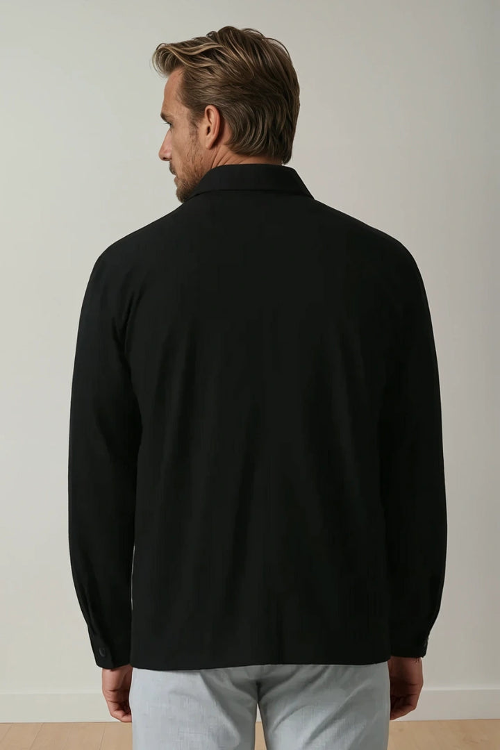 men stylish summer casual shacket jacket