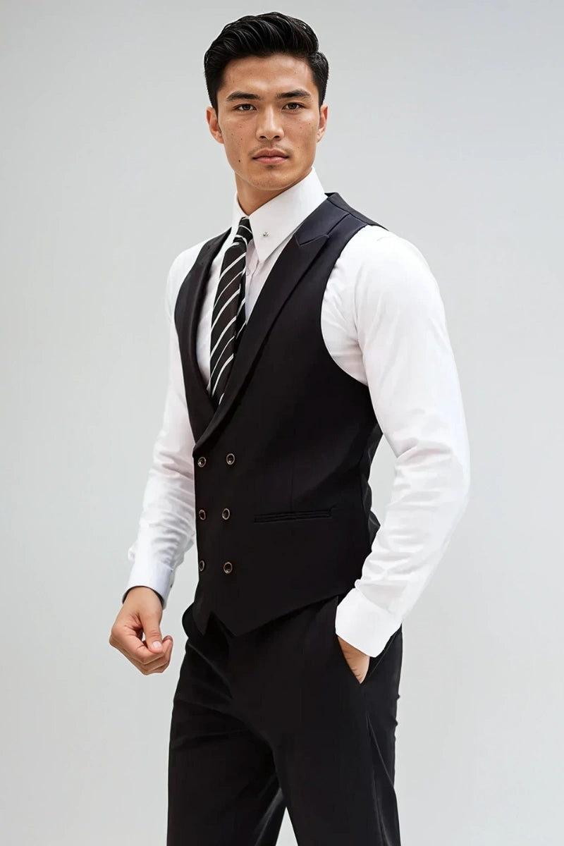 men-black-wedding-wear-waistcoat-pant-formal-waistcoat-pant-set
