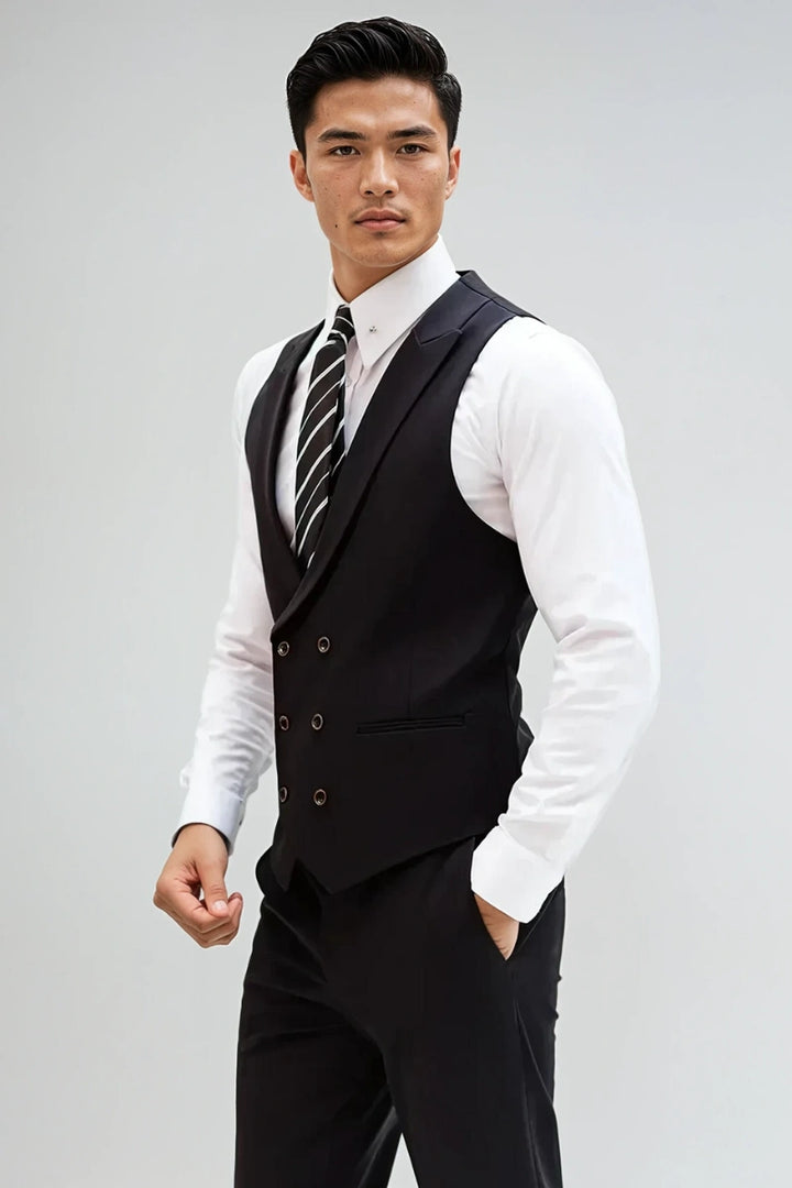 men-black-wedding-wear-waistcoat-pant-formal-waistcoat-pant-set