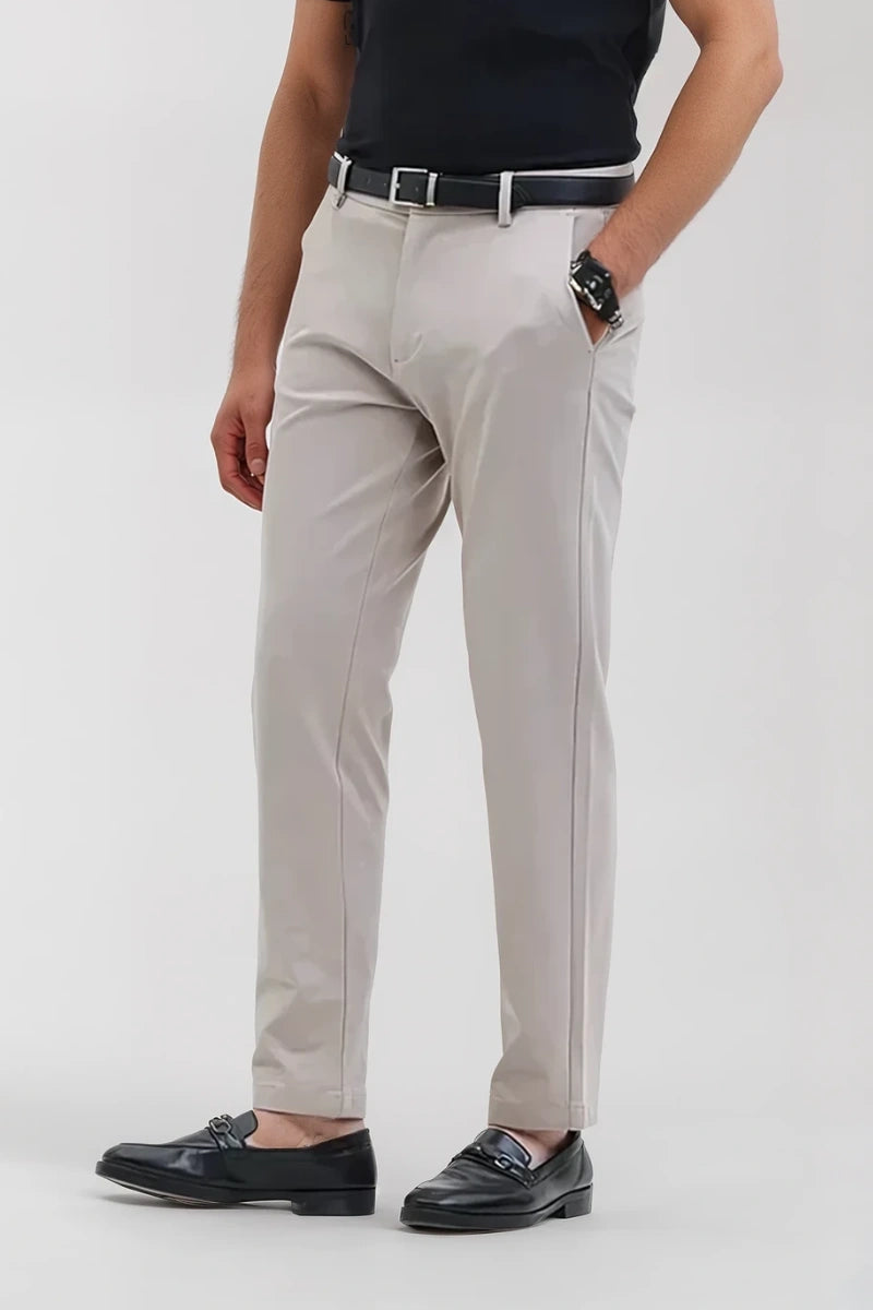 men featuring zipper fly and hook closure