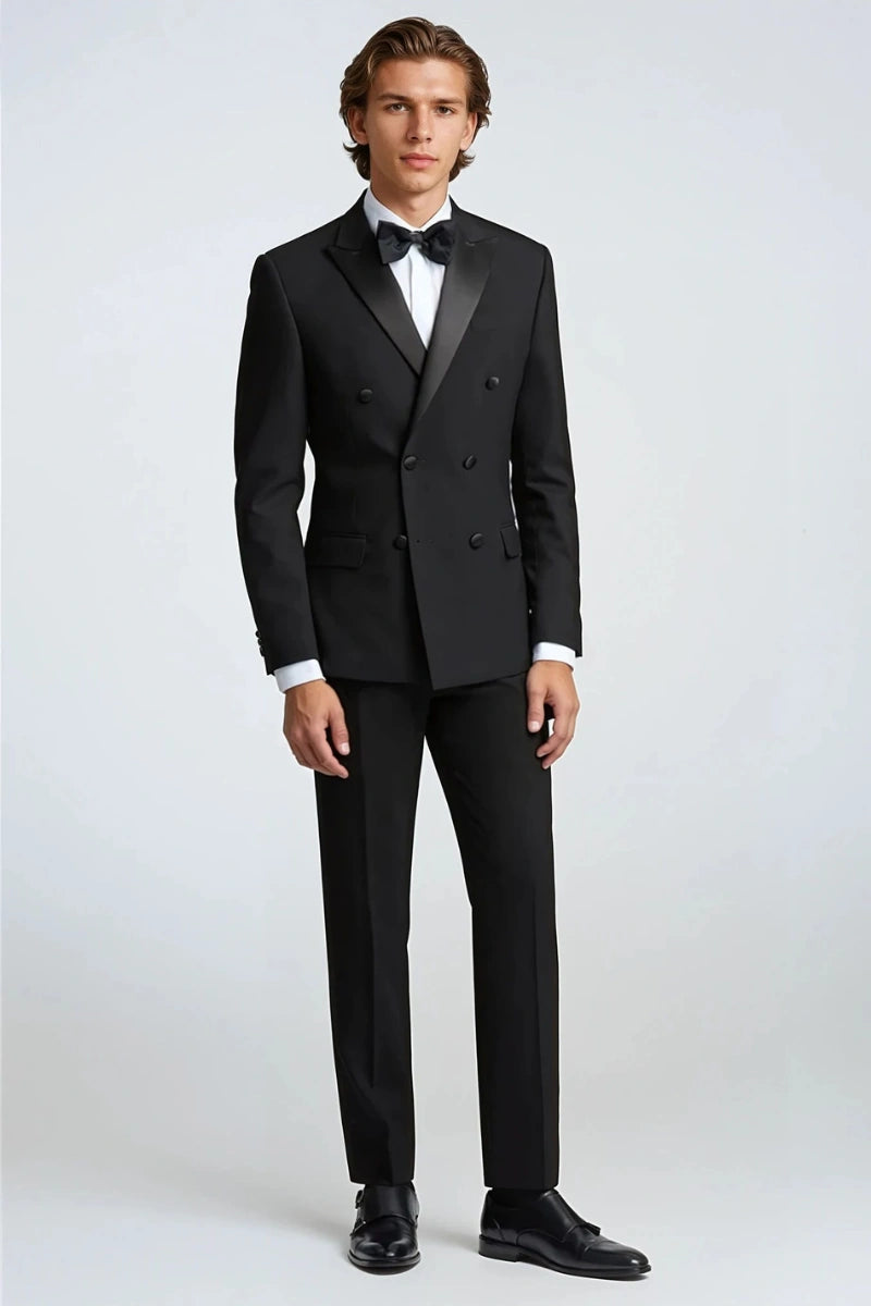Men Elegant Double-Breasted Design-Front