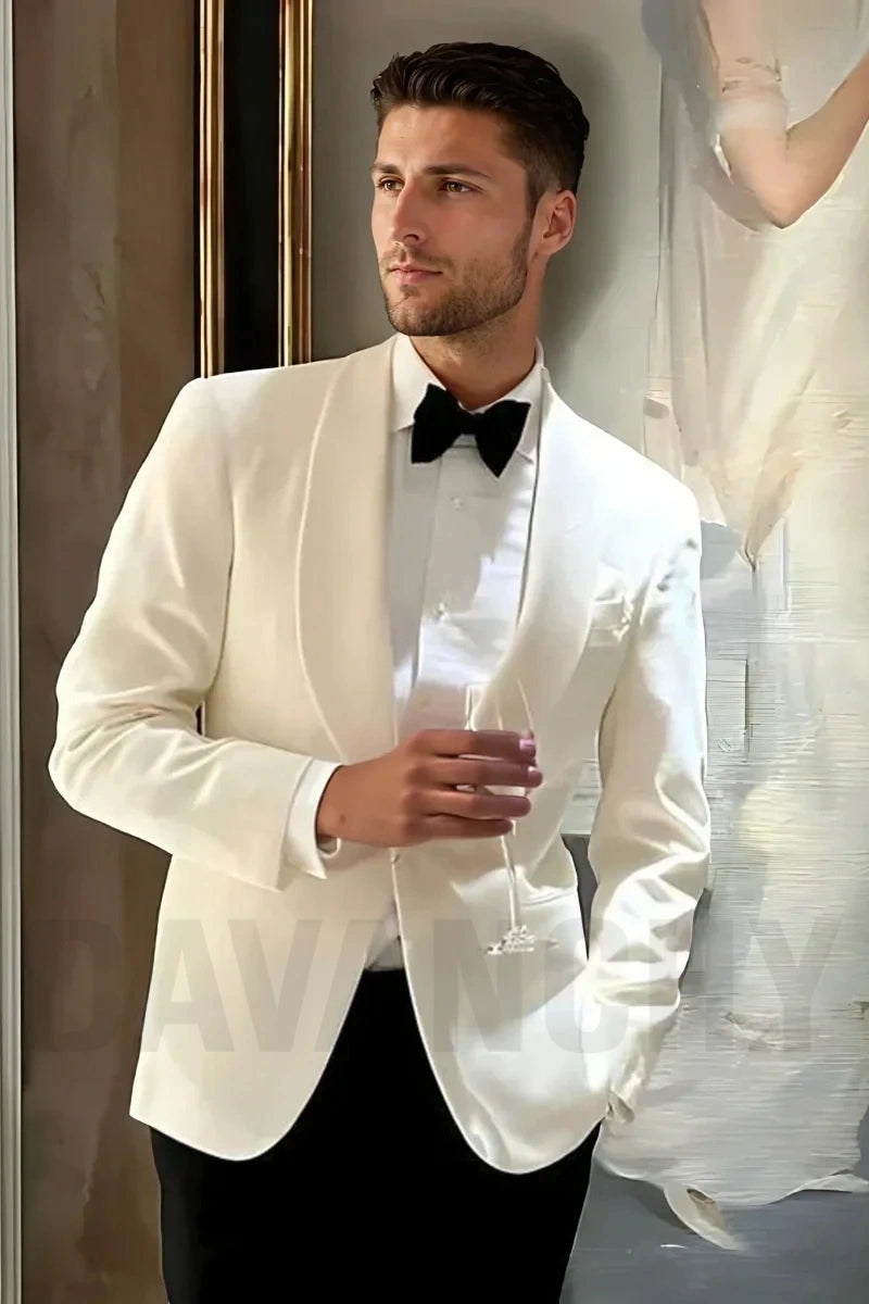 Stylish Blazer For Men Men Off-White Formal Blazer Engagement And Prom  Party Wear Coat 52