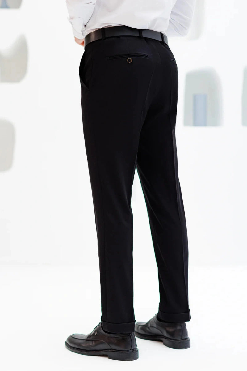 Men Black Formal Pant