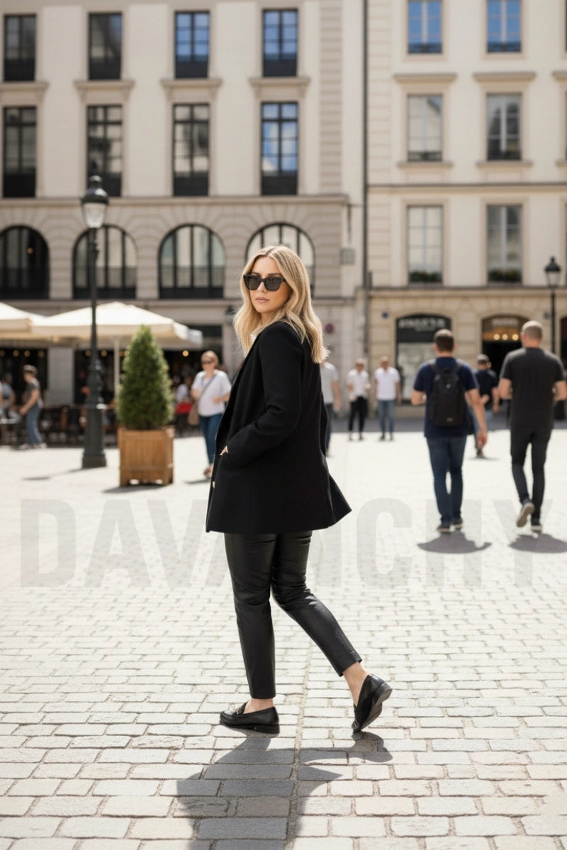 Women stylish short coat-side