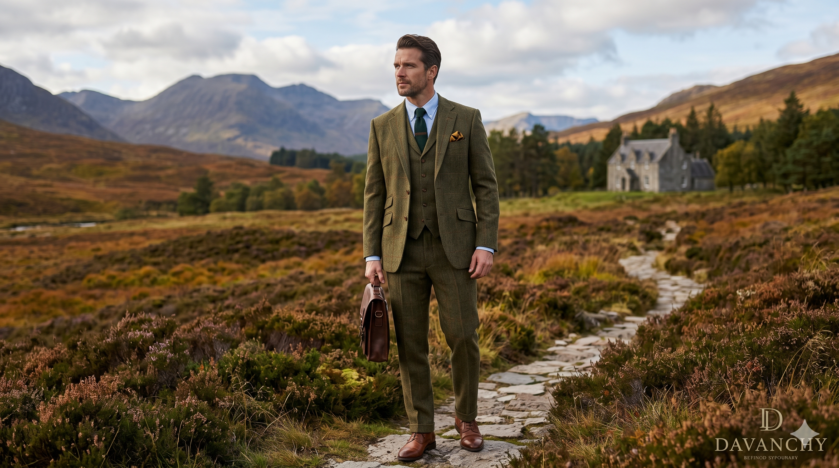The Gentleman’s Armor: Mastering the Tweed Three Piece Suit