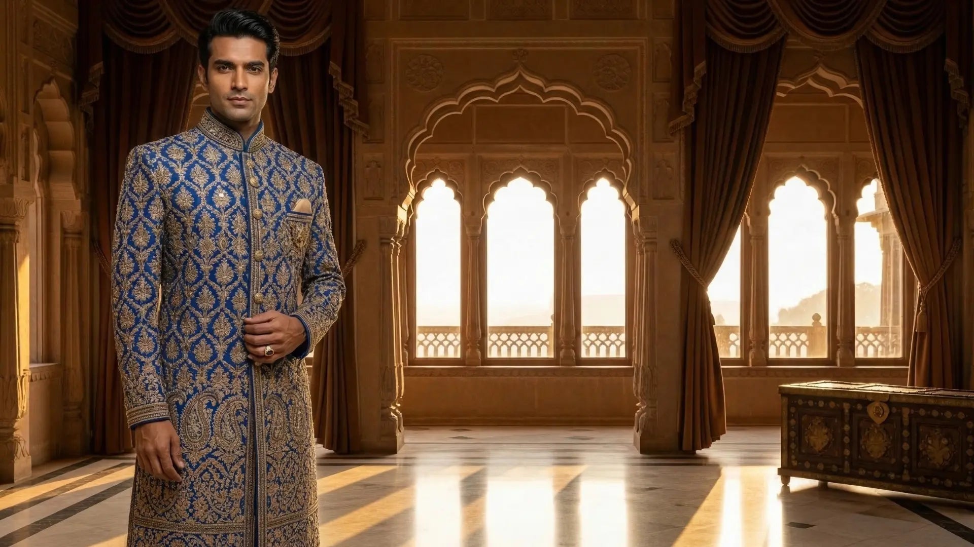Embracing Royal Elegance: How to Choose the Perfect Bespoke Sherwani