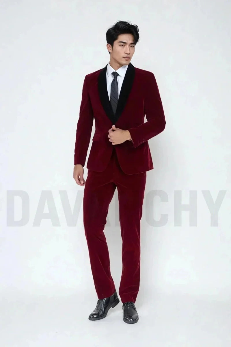 Men Velvet Suit