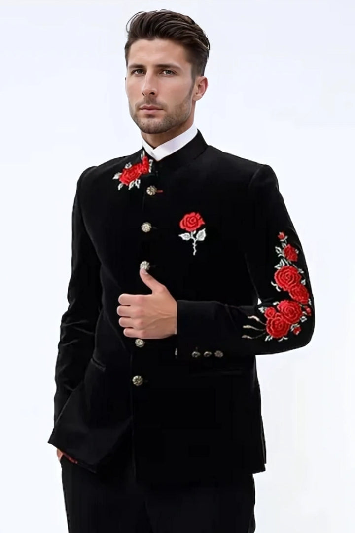 men-jodhpuri-bandhgala-suit-black-two-piece-suit-wedding-black-suit
