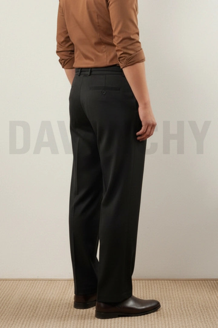 Men Black Gurkha Trouser-Side