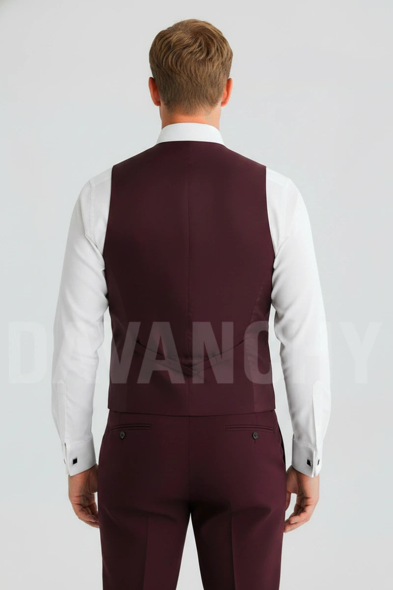 Double breasted formal waistcoat-Back