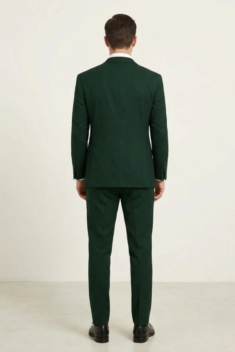 Unique Emerald Green Formal Suit-Back