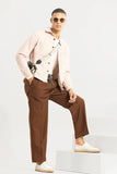 Men Haneul Brown Korean Style Trouser Relaxed Fit Korean Pant DaVanchy