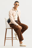 Men Haneul Brown Korean Style Trouser Relaxed Fit Korean Pant DaVanchy