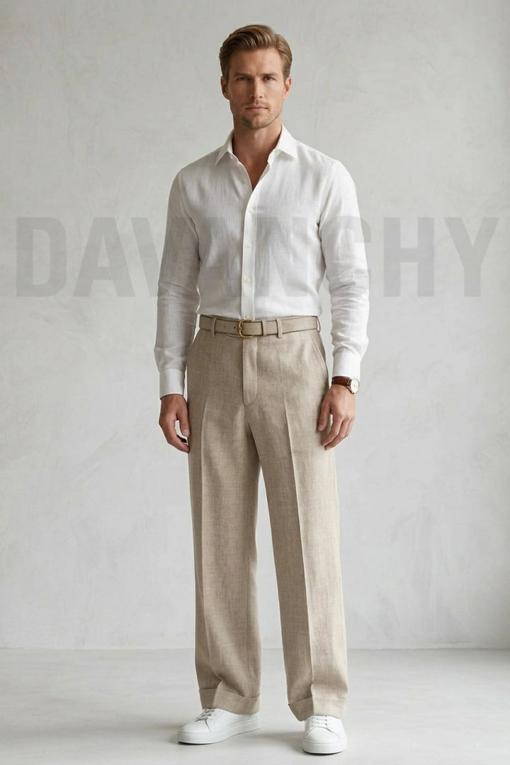 Men Premium Linen Pant-Front