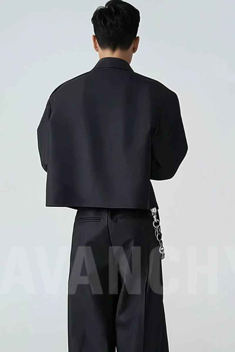 men back bootcut pant-Back