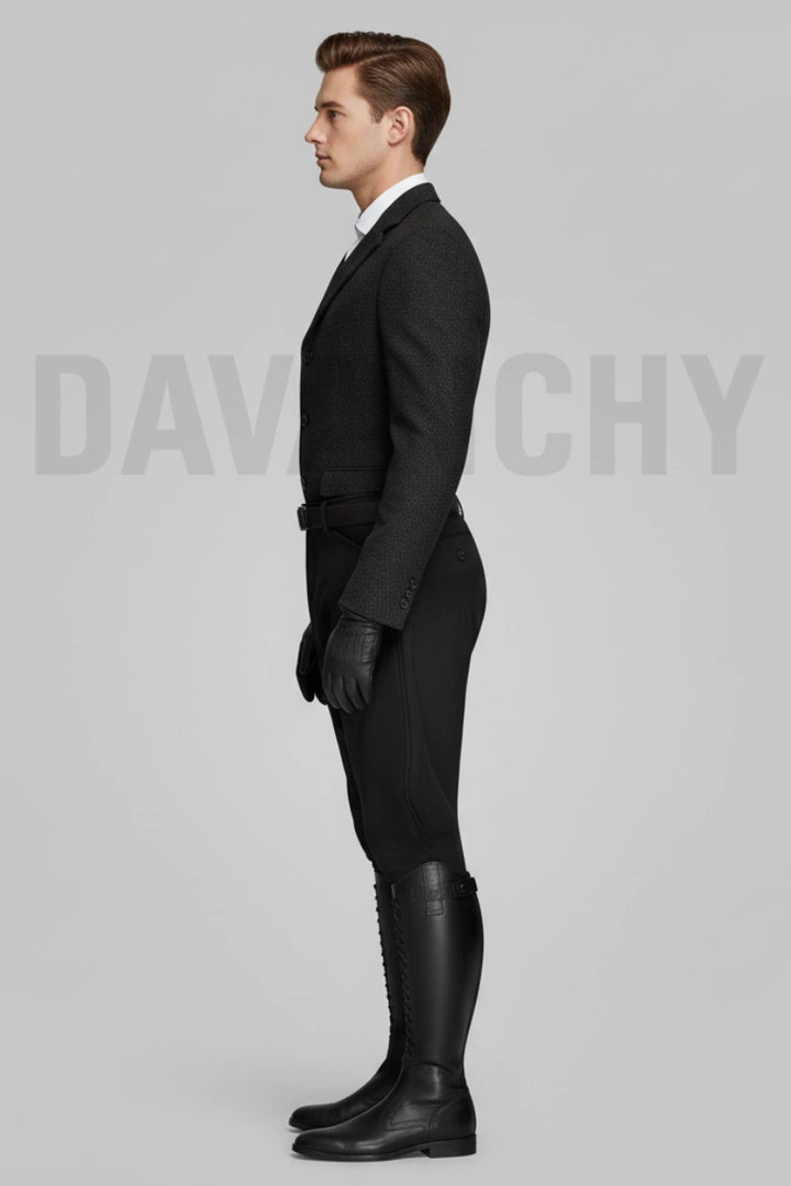 Men Black Custom Made Equestrian Breeches Riding Pant Premium