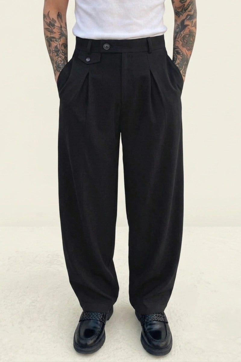 Black Old Money Stylish Pant for Men&