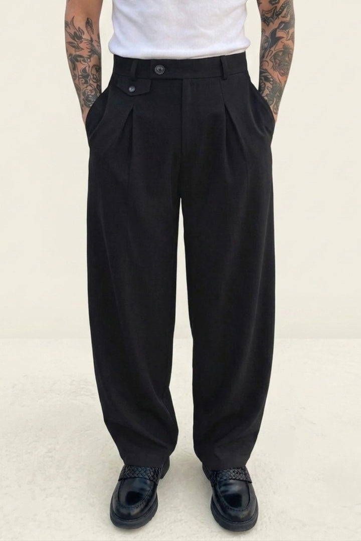 Black Old Money Stylish Pant for Men&