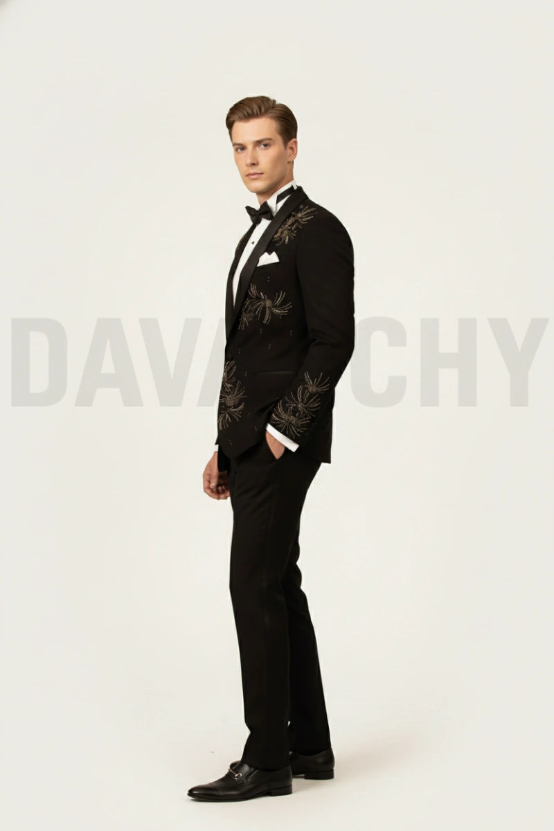 Luxury two piece formal suit for men-Side