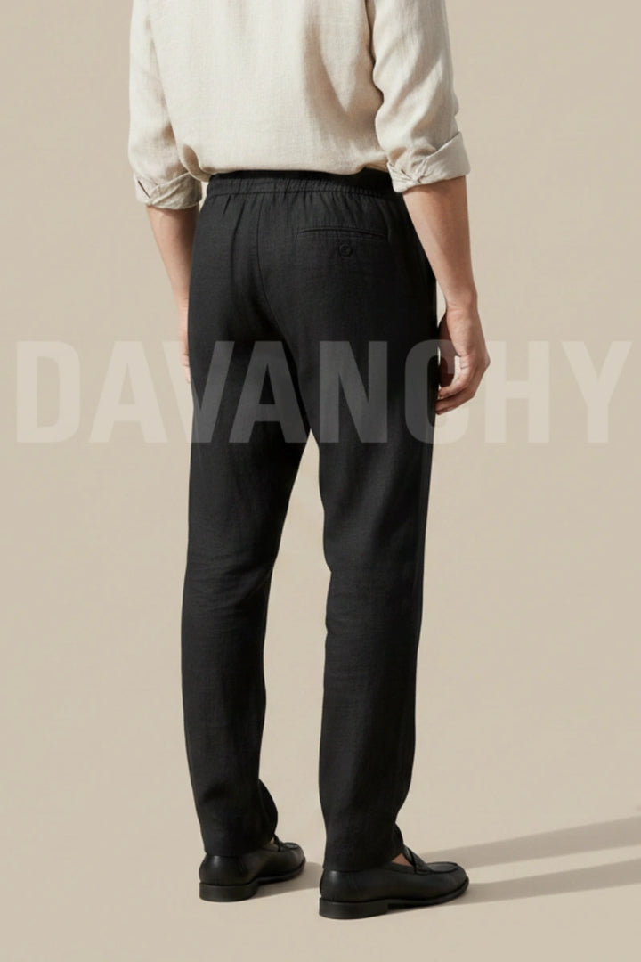 Daily wear premium linen trouser for men-Back