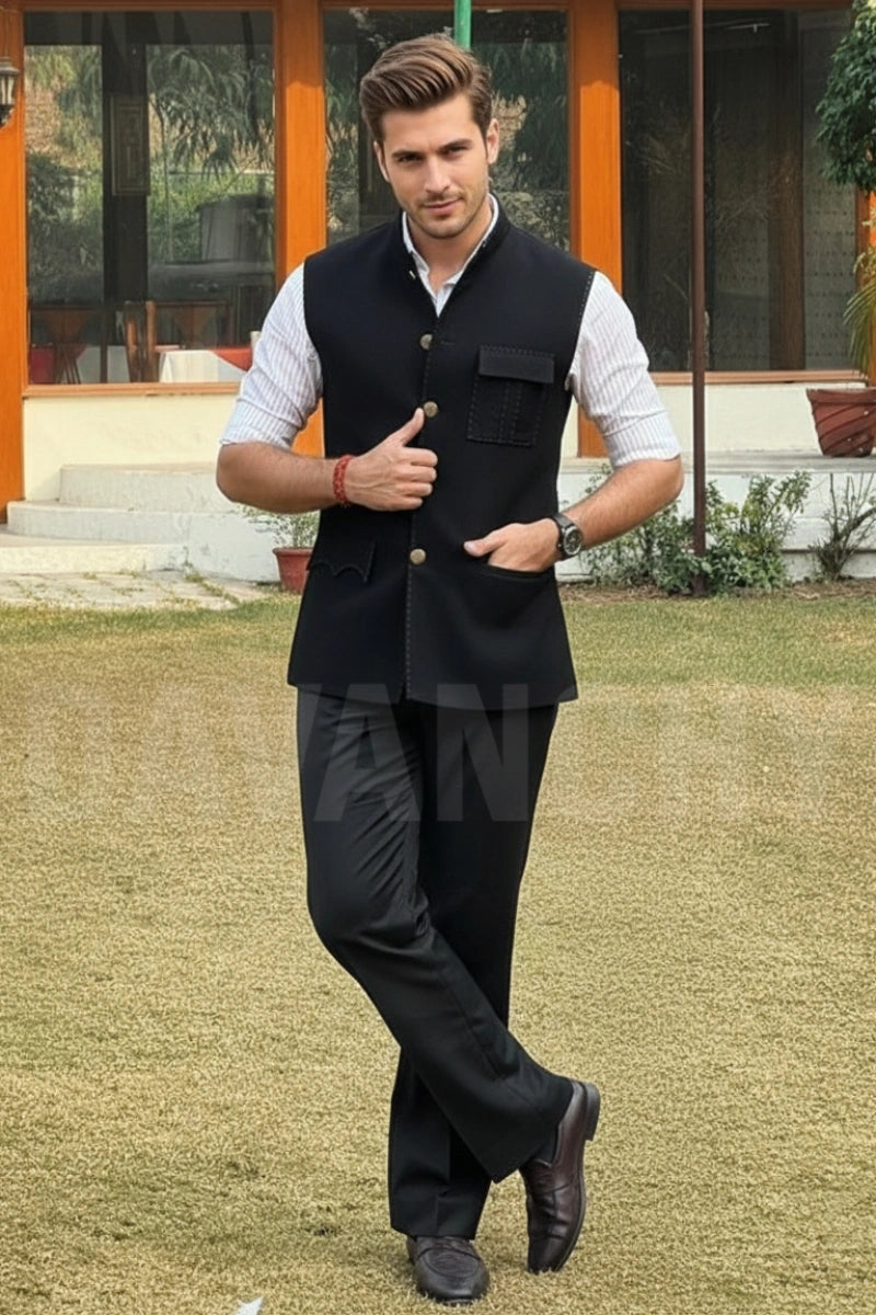 Men black jacket