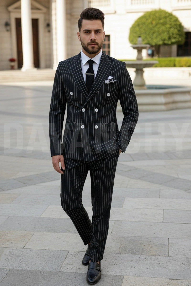 Double breasted suit for men-Front