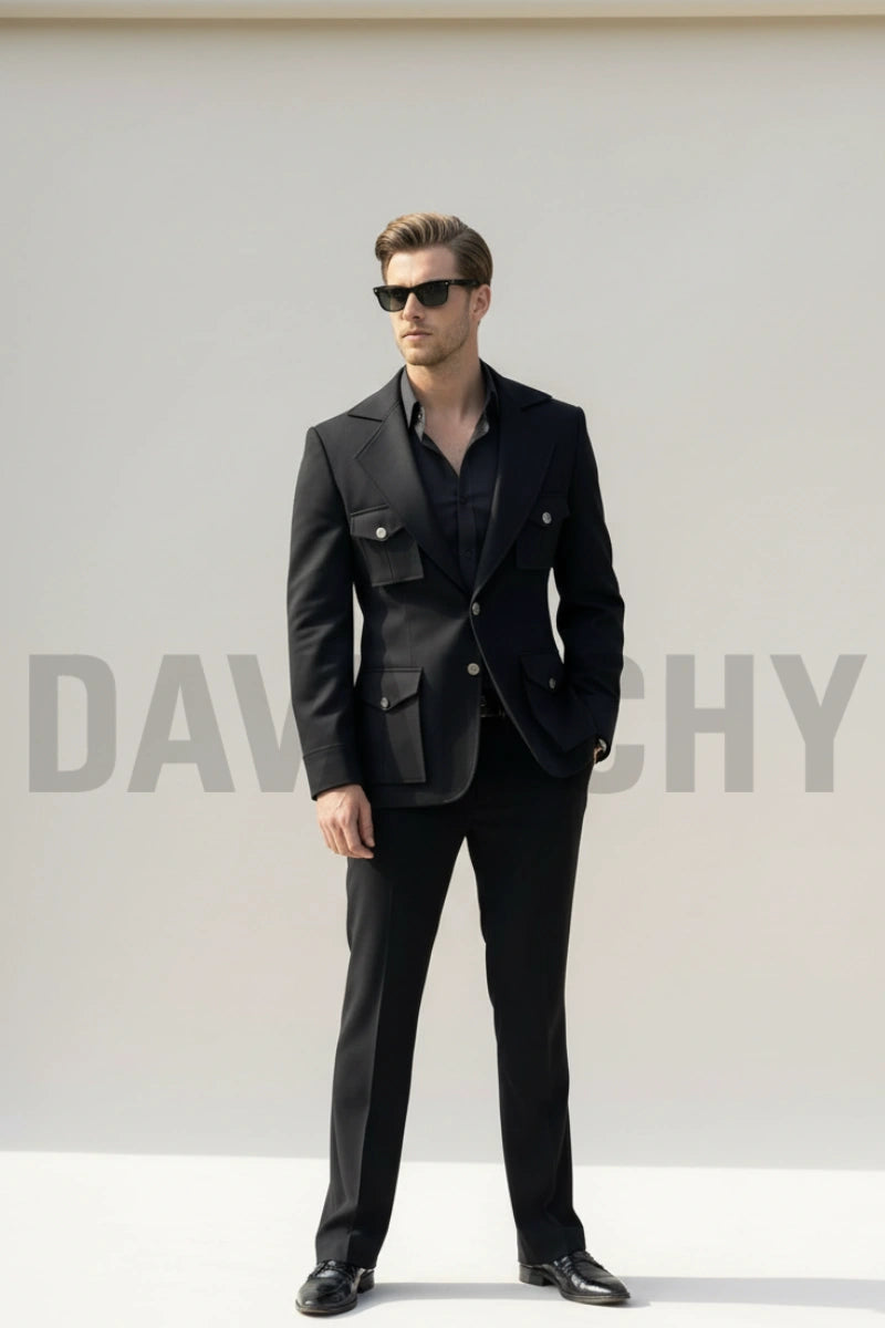Designer safari suit for men business wear-Front