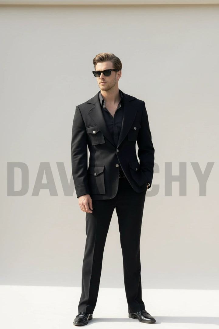 Designer safari suit for men business wear-Front