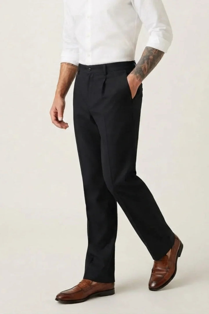 Men’s black stretch trousers 
