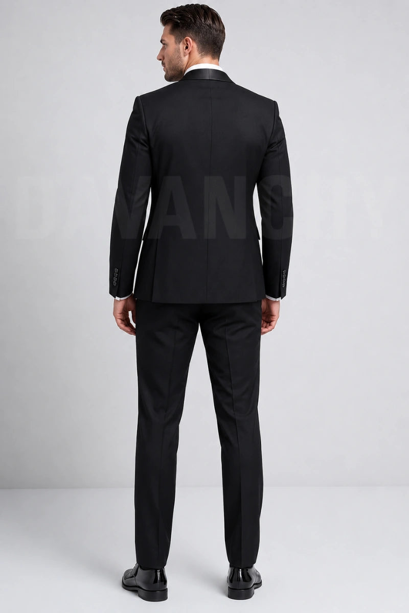 Wedding and Grooms Wear Custom Suit-Back