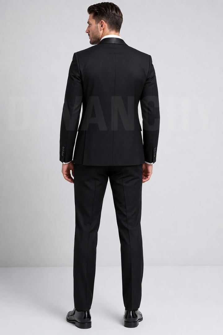 Wedding and Grooms Wear Custom Suit-Back
