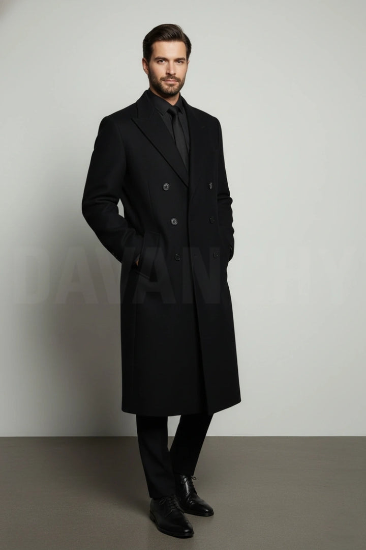 Stylish long jacket for men-Side