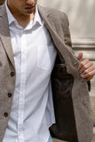 Linen Blazer Brown Coat Linen Summer Blazer Linen Wear Him DaVanchy