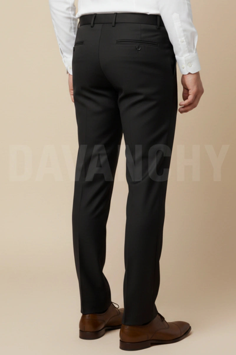 Premium brown office wear pants for men-Back