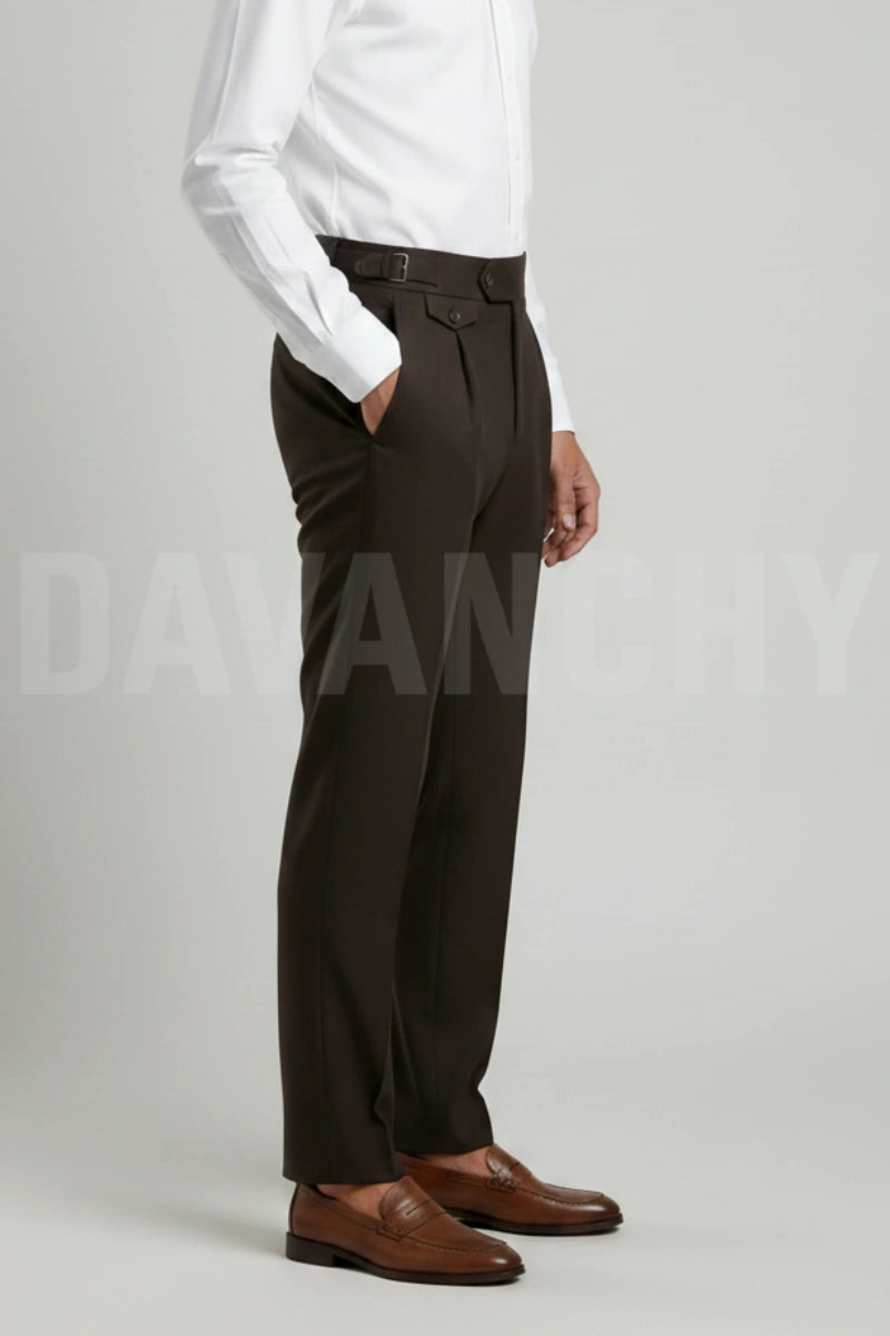 Formal trousers with side adjuster-Side