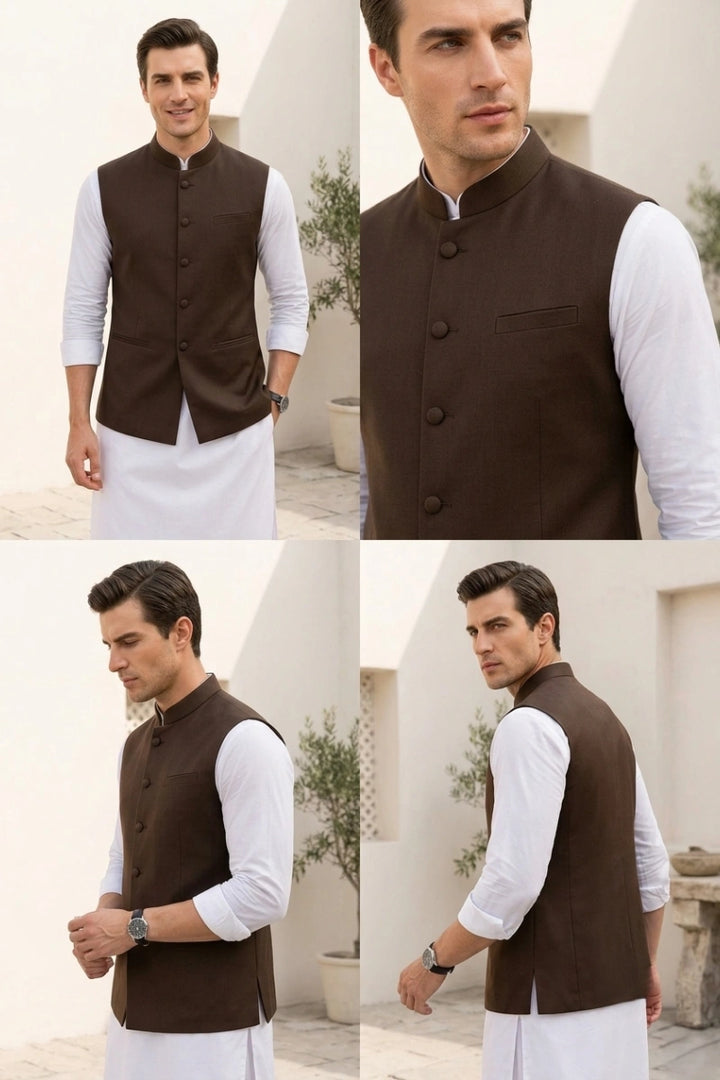 Men Business and Festive Wear Waistcoat – Collage