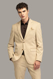 Men Cream 2 Piece Suit Formal Suit Dinner Suit party Wear DaVanchy 