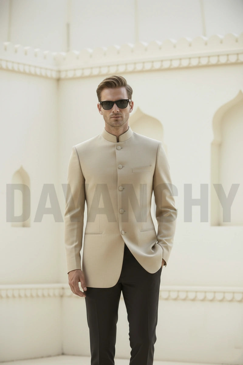 Wedding wear bandhgala suit-Front