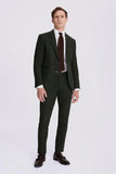 Men Olive Green Tweed Suit Winter Green Suit Wedding Wear DaVanchy 