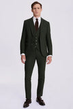 Men Olive Green Tweed Suit Winter Green Suit Wedding Wear DaVanchy 