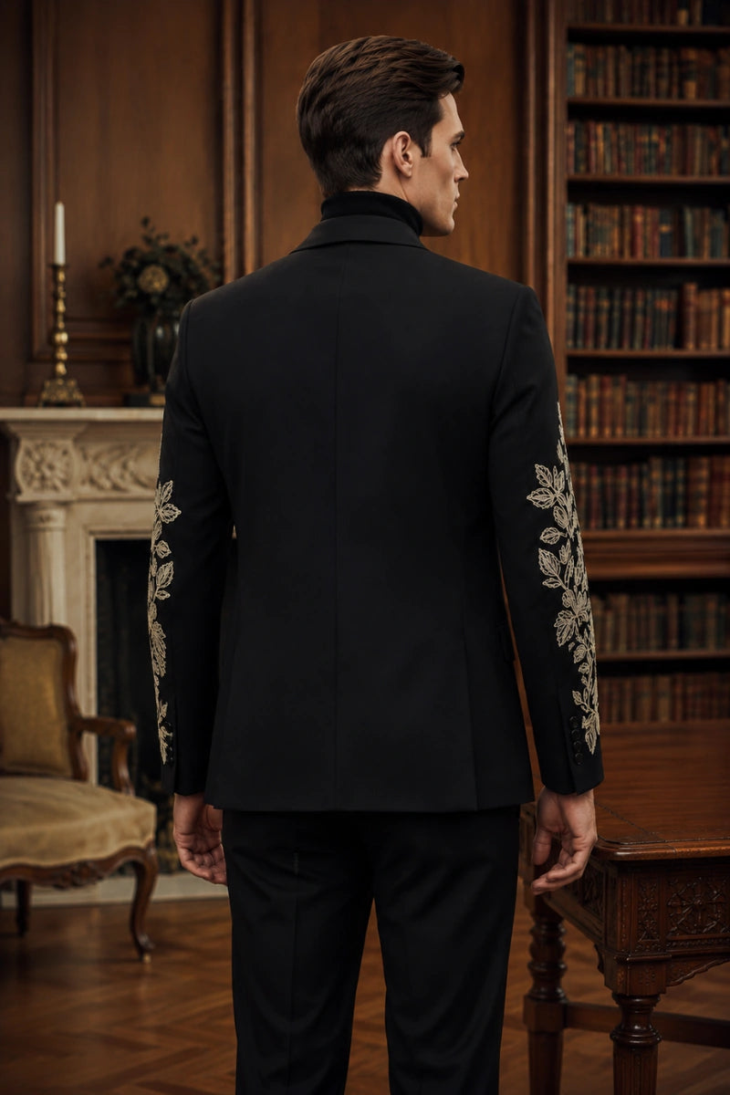 Premium mens party wear tuxedo blazer-Back