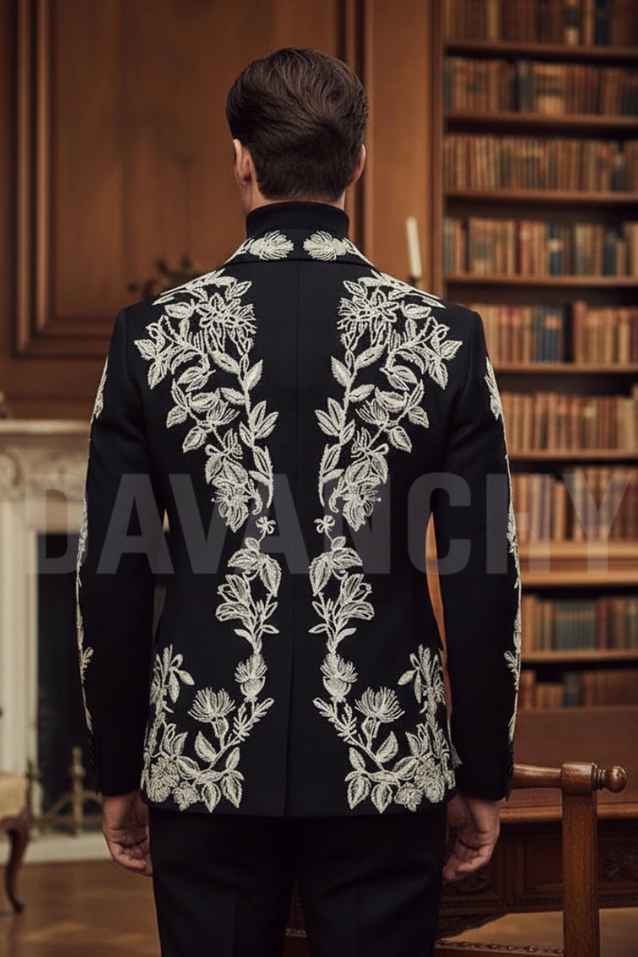 Premium men’s party wear tuxedo blazer-Front