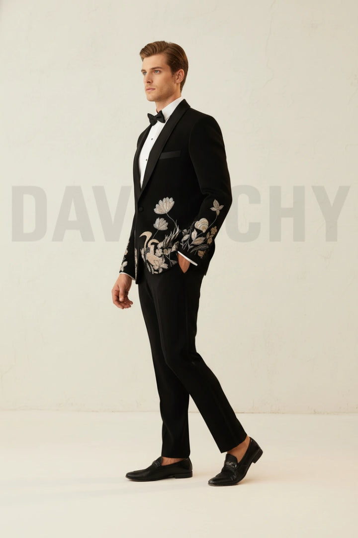 Premium groom wear tuxedo suit-Side
