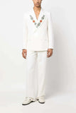 Men Embroidered Suit Wedding Suit White Suits Party Wear Suit DaVanchy