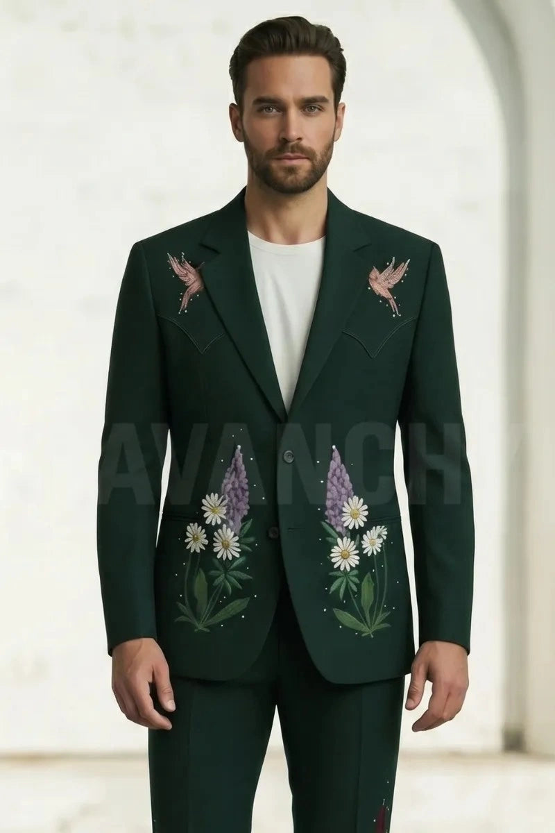 Premium designer Two Piece Suit for Men-Front