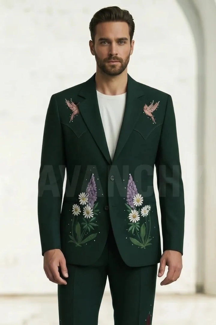 Premium designer Two Piece Suit for Men-Front