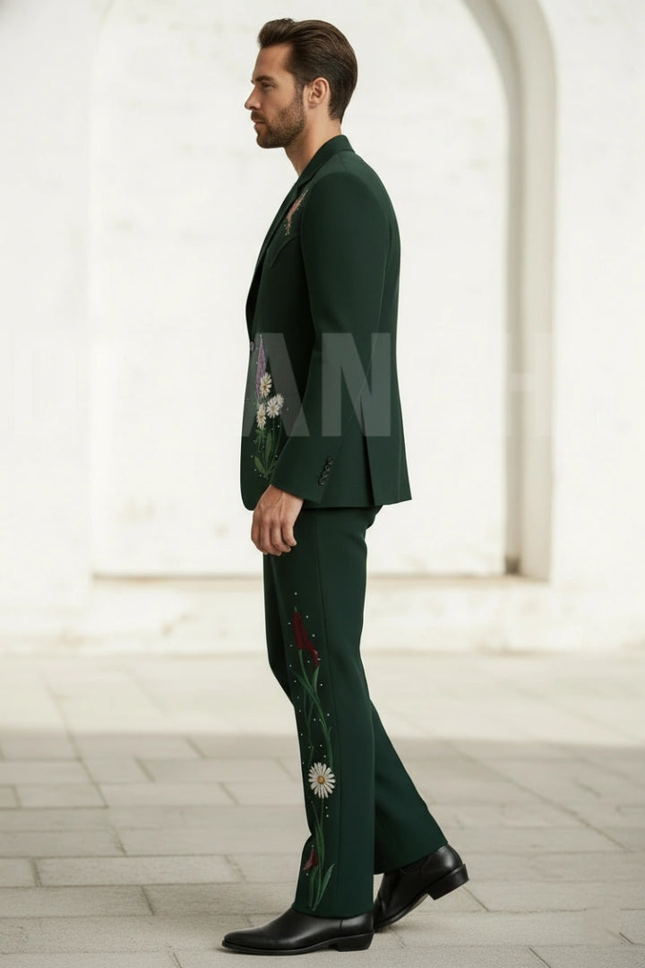 Modern Two-Piece Suit for Men-Side